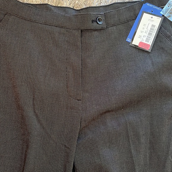 NWT “Investments” 2 Business pant. Black with tiny white dots Slim panel #10142 - Picture 2 of 4